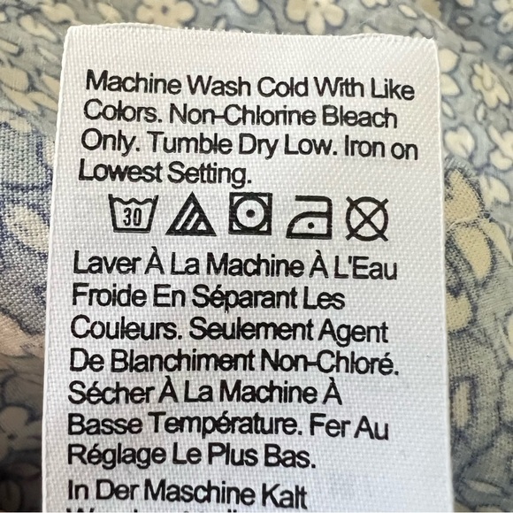 Madewell Light Blue Floral Midi Dress - Picture 10 of 10